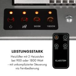 Heat 'n Beat Elektrischer Kamin 900/1800W LED Bluetooth-Speaker Flammenillusion -Garten Store 10035262 de 0008 logo