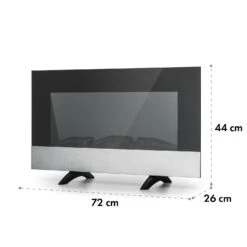 Basel Baseline Elektrokamin 2000 Watt 2 Heizstufen 7 Farben Glas -Garten Store 10035296 yy 0010 logo Klarstein Basel Baseline Elektrokamin