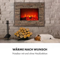 Alpbach Elektrischer Kamin 1800W 2 Heizstufen 65 Cm Stein-Optik -Garten Store 10035314 de 0006 logo