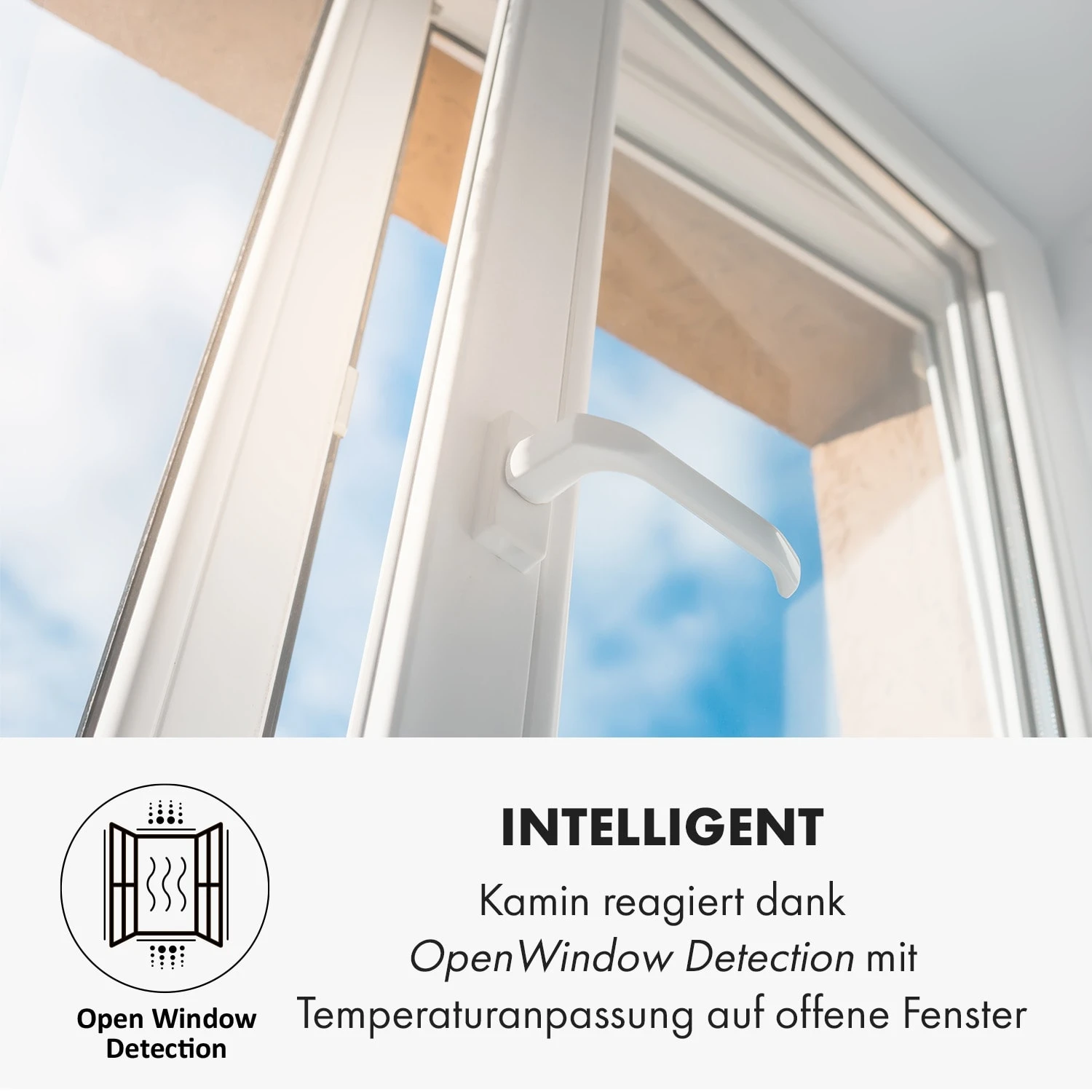 Alpbach Snow Elektrischer Kamin 1800W 2 Heizstufen 65 Cm Weißer Rahmen 4 Alpbach Snow Elektrischer Kamin 1800W 2 Heizstufen 65 Cm Weißer Rahmen – Bild 4