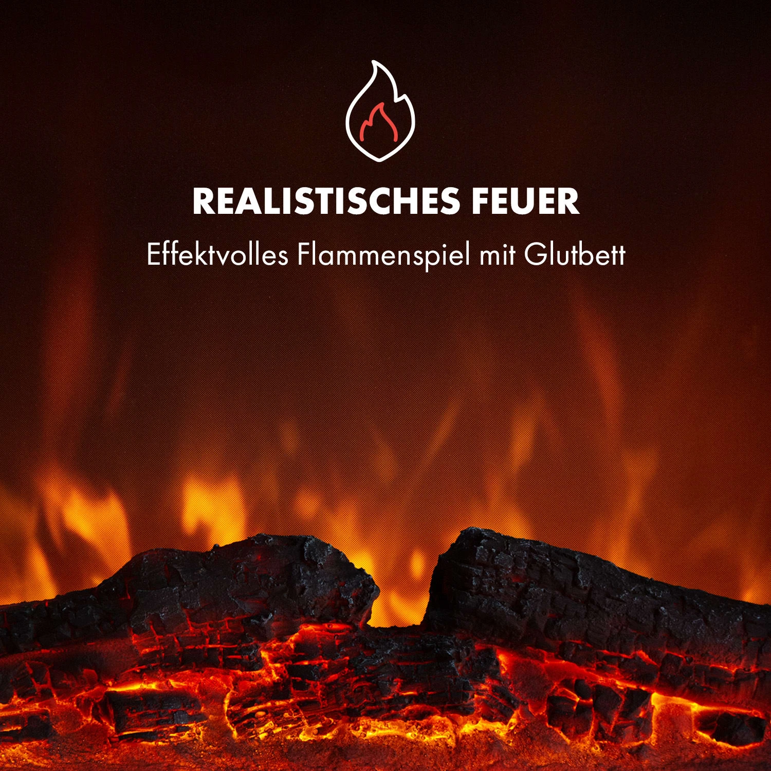 Alpbach Snow Elektrischer Kamin 1800W 2 Heizstufen 65 Cm Weißer Rahmen 7 Alpbach Snow Elektrischer Kamin 1800W 2 Heizstufen 65 Cm Weißer Rahmen – Bild 7