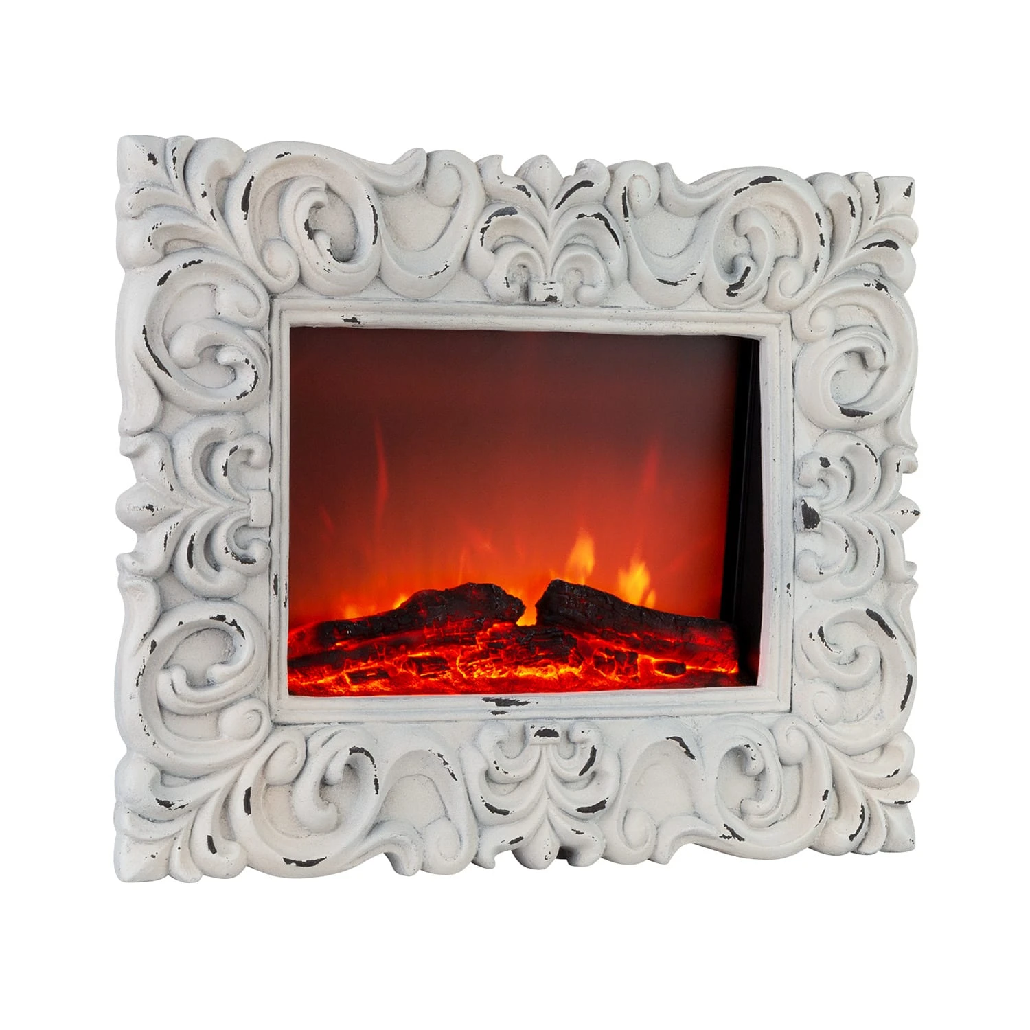 Alpbach Snow Elektrischer Kamin 1800W 2 Heizstufen 65 Cm Weißer Rahmen 1 Alpbach Snow Elektrischer Kamin 1800W 2 Heizstufen 65 Cm Weißer Rahmen