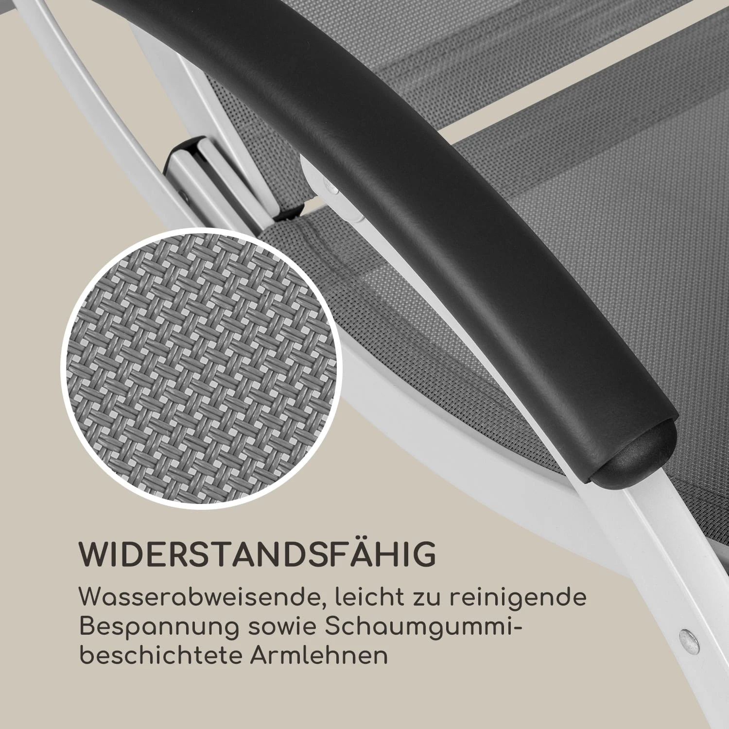 Sunnyvale Liegestuhl Mit Fußteil Aluminium 4-Stufen 5 Sunnyvale Liegestuhl Mit Fußteil Aluminium 4-Stufen – Bild 5