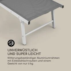 Sunnyvale Liegestuhl Mit Fußteil Aluminium 4-Stufen 14 Sunnyvale Liegestuhl Mit Fußteil Aluminium 4-Stufen -Garten Store 10035337 de 0007 logo