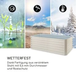 High Grow Straight Hochbeet 200x60x100cm 1200l Stahl -Garten Store 10035352 de 0006 logo