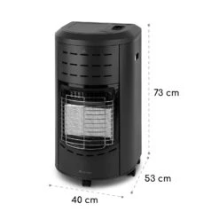 Andora Gasheizofen Gasheizer 3 Heizstufen Bis 4,2kW -Garten Store 10035405 yy 0008 logo blumfeldt Andora Gasheizofen schwarz