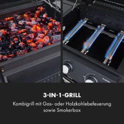 Kingsville Smoker Kombigrill Gas Kohle Smoker 13,5kW 3+1 Brenner -Garten Store 10035409 de 0003 logo