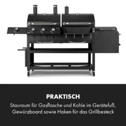 Kingsville Smoker Kombigrill Gas Kohle Smoker 13,5kW 3+1 Brenner -Garten Store 10035409 de 0006 logo