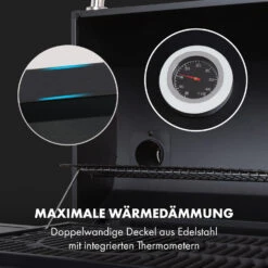 Kingsville Smoker Kombigrill Gas Kohle Smoker 13,5kW 3+1 Brenner -Garten Store 10035409 de 0010 logo