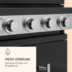 Valdosta 4.1 Gasgrill 4 X 2,8 KW + 2,5 KW Brenner Edelstahl Mobil 13 Valdosta 4.1 Gasgrill 4 X 2,8 KW + 2,5 KW Brenner Edelstahl Mobil -Garten Store 10035415 de 0006 logo