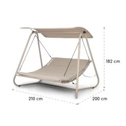 Garden Grove Gartenliege Swing Bed Stahlrahmen Sonnendach Polyester 17 Garden Grove Gartenliege Swing Bed Stahlrahmen Sonnendach Polyester -Garten Store 10035432 yy 0009 logo Blumfeld Garden Grove Gartenliege beige