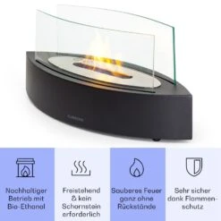 Phantasma Curve Ethanol-Kamin Rauch- & Geruchlos Edelstahl-Brenner Sicherheitsglas 9 Phantasma Curve Ethanol-Kamin Rauch- & Geruchlos Edelstahl-Brenner Sicherheitsglas -Garten Store 10035457 de 0003 usp