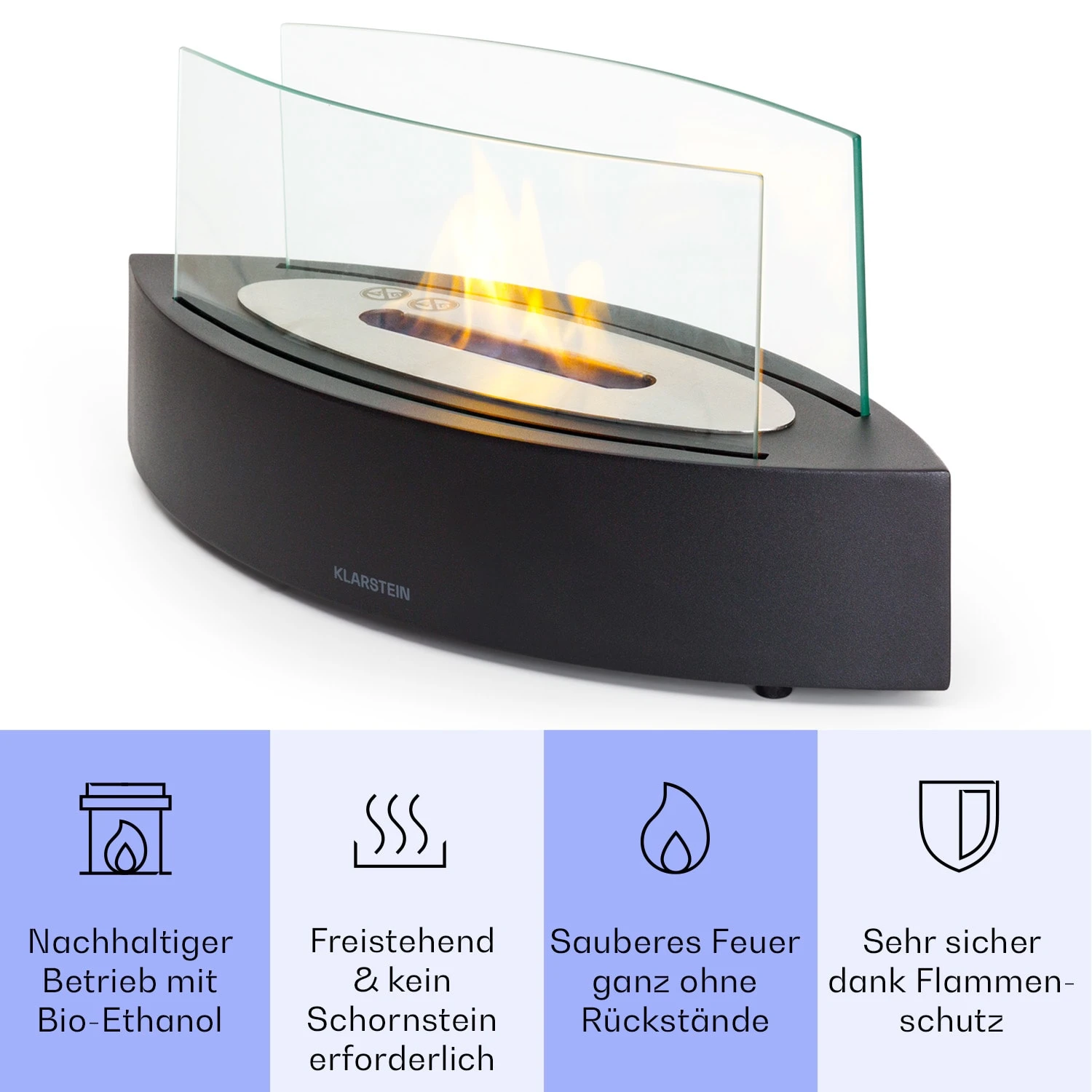 Phantasma Curve Ethanol-Kamin Rauch- & Geruchlos Edelstahl-Brenner Sicherheitsglas 3 Phantasma Curve Ethanol-Kamin Rauch- & Geruchlos Edelstahl-Brenner Sicherheitsglas – Bild 3