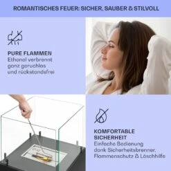Phantasma Cubo Ethanol-Kamin Rauch- & Geruchlos Edelstahl-Brenner Sicherheitsglas 12 Phantasma Cubo Ethanol-Kamin Rauch- & Geruchlos Edelstahl-Brenner Sicherheitsglas -Garten Store 10035458 de 0006 usp
