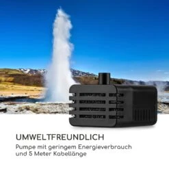 Blumquell Solarbrunnen LED 5 M Kabel Kunststein Solarpanel -Garten Store 10035542 de 0006 logo