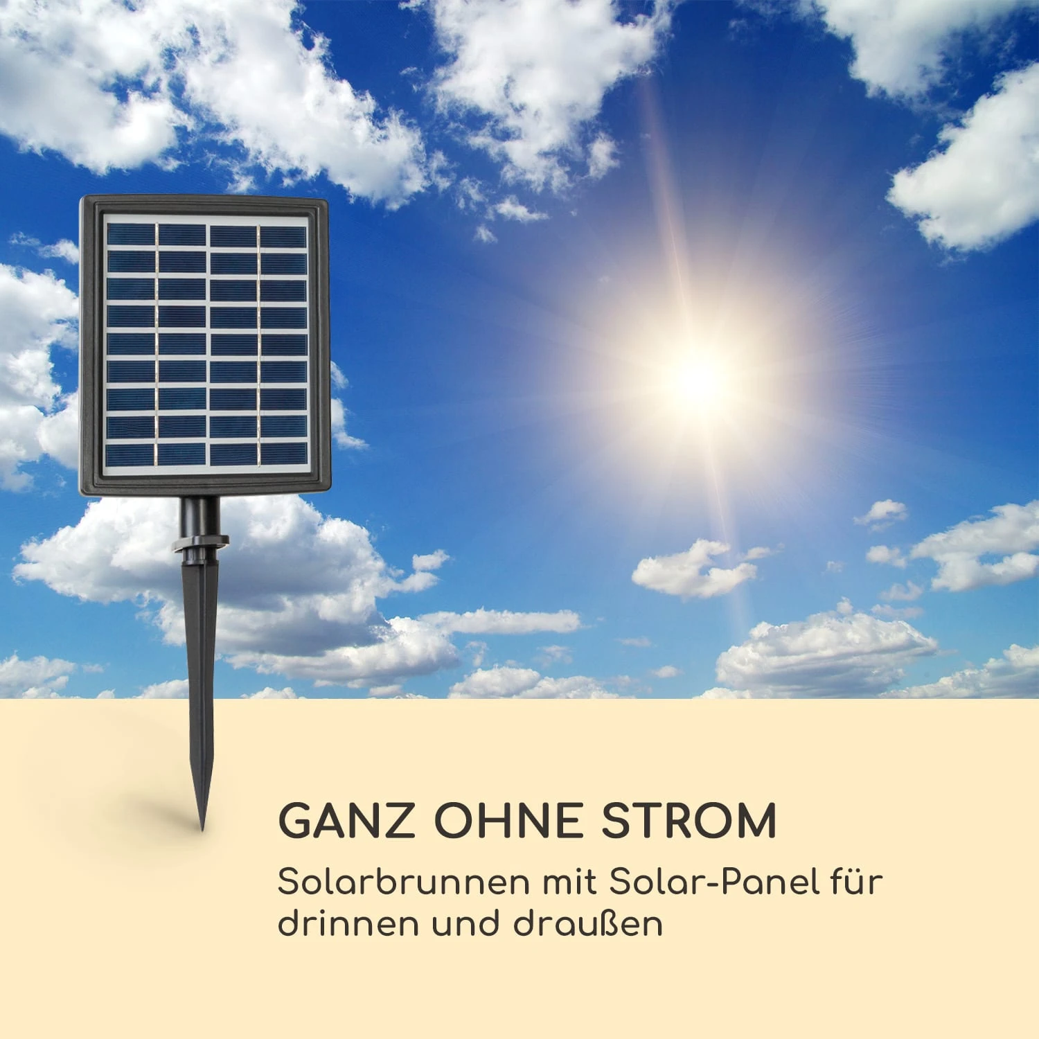 Stonehenge Solarbrunnen LED-Beleuchtung Polyresin Lithium-Ionen-Akku 2 Stonehenge Solarbrunnen LED-Beleuchtung Polyresin Lithium-Ionen-Akku – Bild 2