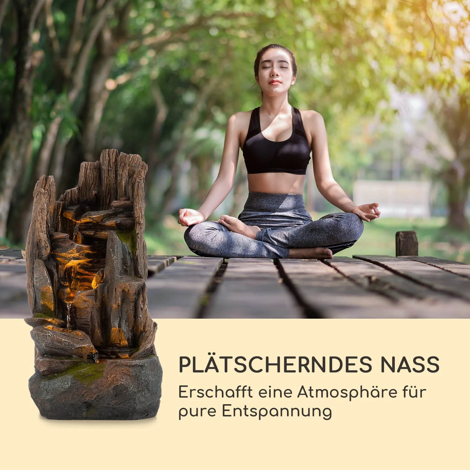 Mystic Tree Solarbrunnen LED-Beleuchtung Polyresin 7 Mystic Tree Solarbrunnen LED-Beleuchtung Polyresin – Bild 7