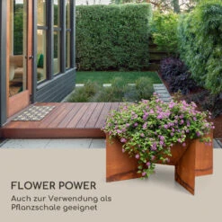 Desert Rust Square Feuerschale Pflanzschale Stahl 52x46 Cm Rost-Optik -Garten Store 10035751 de 0005 logo