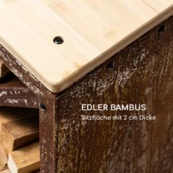 Kindlewood L Rust Holzspeicher Sitzbank 104x40x35cm Bambus Zink 9 Kindlewood L Rust Holzspeicher Sitzbank 104x40x35cm Bambus Zink -Garten Store 10035763 de 0004 logo