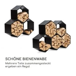Hexawood Black Holzspeicher Hexagon-Form 50,2x58x32cm -Garten Store 10035764 de 0004 logo