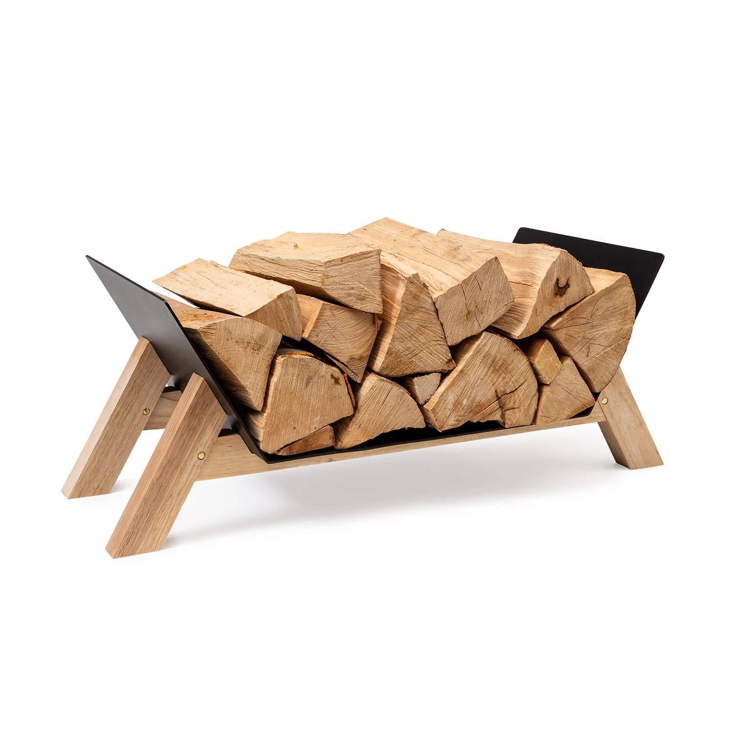 Langdon Wood Black Holzlager 68x38x34 Cm Eisen & Holz 1 Langdon Wood Black Holzlager 68x38x34 Cm Eisen & Holz