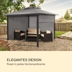 Grandezza Cortina Gartenpavillon 3x3m 4 Seitenteile -Garten Store 10035865 de 0006 logo