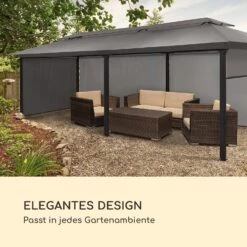 Grandezza Cortina Gartenpavillon 3x6m 4 Seitenteile -Garten Store 10035867 de 0006 logo