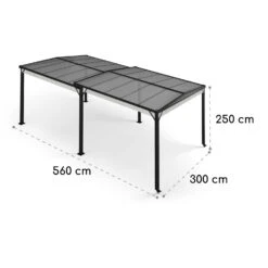 Pantheon Solid Sky Expand Pavillon Seitenwände 3x3-5,6 M Aluminium -Garten Store 10035870 yy 0007 dimensions