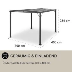 Pantheon Solid Sky Flat Pergola Vordach 3x4m Polycarbonat 10 Pantheon Solid Sky Flat Pergola Vordach 3x4m Polycarbonat -Garten Store 10035871 de 0004 usp
