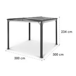 Pantheon Cortina Solid Sky Pergola Vordach 3x3m Polycarbonat 13 Pantheon Cortina Solid Sky Pergola Vordach 3x3m Polycarbonat -Garten Store 10035872 yy 0007 dimensions