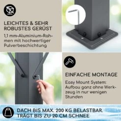 Pantheon Cortina Solid Sky Pergola Vordach 3x4m Polycarbonat 9 Pantheon Cortina Solid Sky Pergola Vordach 3x4m Polycarbonat -Garten Store 10035874 de 0003 usp