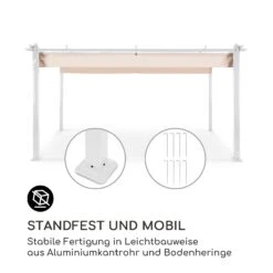 Pantheon Pergola Aluminiumkantrohr 3x4m 4 Eckpfosten Wasserabweisend 8 Pantheon Pergola Aluminiumkantrohr 3x4m 4 Eckpfosten Wasserabweisend -Garten Store 10035878 de 0003 logo