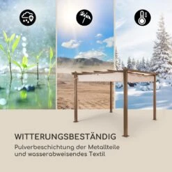 Pantheon Rust Pergola Aluminium 3x3m 6 Eckpfosten Wasserabweisend 10 Pantheon Rust Pergola Aluminium 3x3m 6 Eckpfosten Wasserabweisend -Garten Store 10035887 de 0005 logo