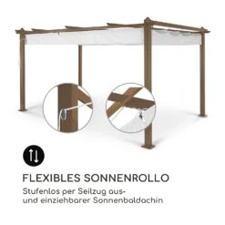 Pantheon Rust Pergola Aluminium 3x4m 6 Eckpfosten Wasserabweisend -Garten Store 10035890 de 0004 logo