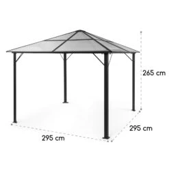 Pantheon Solid Sky Ambient Solar Pavillon 3x3m Polycarbonat Aluminium -Garten Store 10035900 yy 0009 logo