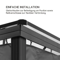 Pantheon Solid Sky Pavillon-Seitenwände 3x3 4 Stück 140g/m² 9 Pantheon Solid Sky Pavillon-Seitenwände 3x3 4 Stück 140g/m² -Garten Store 10035901 de 0004 logo