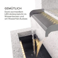 Bloomingstone Brunnen Gartenbrunnen Zierbrunnen 20W Pumpe Zink LED -Garten Store 10035916 de 0004 logo