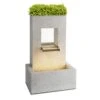 Bloomingstone Brunnen Gartenbrunnen Zierbrunnen 20W Pumpe Zink LED