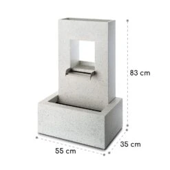 Bloomingstone Brunnen Gartenbrunnen Zierbrunnen 20W Pumpe Zink LED -Garten Store 10035916 yy 0008 logo