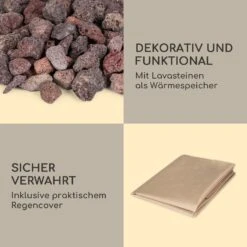 Crete Gas-Feuerstelle 13 KW Flüssiggas Edelstahl -Garten Store 10035932 de 0007 logo