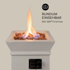 Prati Gas-Feuerstelle 13 KW Elektrisches Zündsystem Lavasteine Inkl. Regenschutz -Garten Store 10035935 de 0005 logo