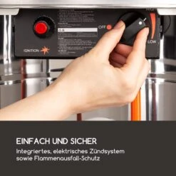 Goldflame Terrassenheizstrahler Gasheizer 11,2 KW Temperglas Mobil Edelstahl 12 Goldflame Terrassenheizstrahler Gasheizer 11,2 KW Temperglas Mobil Edelstahl -Garten Store 10035960 de 0003 logo