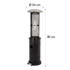 Goldflame Terrassenheizstrahler Gasheizer 11,2 KW Temperglas Mobil Edelstahl -Garten Store 10035961 yy 0010 logo