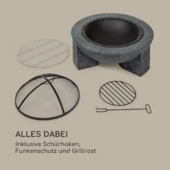 Troja Feuerschale Grill Ø 75 Cm Funkenfang Stahl Kunststein Feuerfest 14 Troja Feuerschale Grill Ø 75 Cm Funkenfang Stahl Kunststein Feuerfest -Garten Store 10035976 de 0007 logo