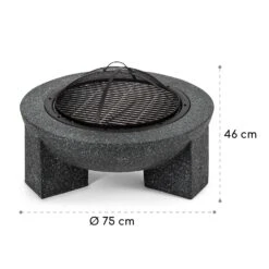 Troja Feuerschale Grill Ø 75 Cm Funkenfang Stahl Kunststein Feuerfest 15 Troja Feuerschale Grill Ø 75 Cm Funkenfang Stahl Kunststein Feuerfest -Garten Store 10035976 yy 0008 logo