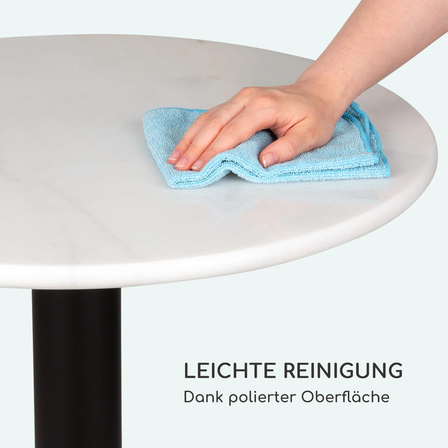 Patras Pearl Bistro-Tisch Jugendstil Marmor Ø 60 Cm H 75 Cm Gusseisern 4 Patras Pearl Bistro-Tisch Jugendstil Marmor Ø 60 Cm H 75 Cm Gusseisern – Bild 4