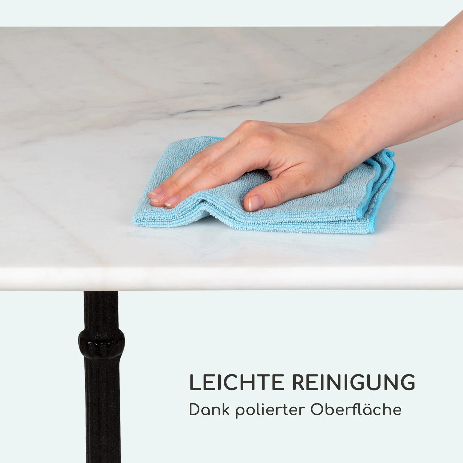 Patras Onyx Bistro-Tisch Mit Jugendstil Marmor 60 X 60 Cm Höhe: 72 Cm Dreibein 4 Patras Onyx Bistro-Tisch Mit Jugendstil Marmor 60 X 60 Cm Höhe: 72 Cm Dreibein – Bild 4