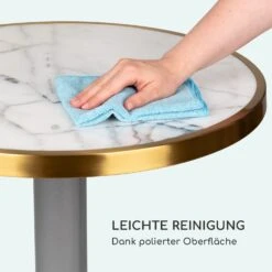 Patras Jewel Marmor-Tisch Jugendstil Ø: 57,5 Cm H: 75 Cm Gusseiserner Standfuß -Garten Store 10035983 de 0004 logo