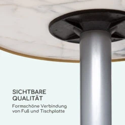 Patras Jewel Marmor-Tisch Jugendstil Ø: 57,5 Cm H: 75 Cm Gusseiserner Standfuß -Garten Store 10035983 de 0006 logo