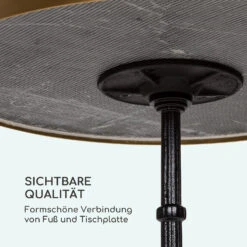 Patras Lux Bistro-Tisch Mit Dreifuß Marmortisch Ø: 57,5 Cm Höhe: 72 Cm 13 Patras Lux Bistro-Tisch Mit Dreifuß Marmortisch Ø: 57,5 Cm Höhe: 72 Cm -Garten Store 10035984 de 0006 logo